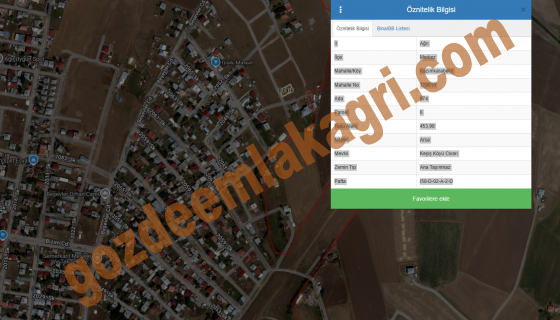 SATILIK ARSA KAZIM KARABEKİR MAH 453 M2